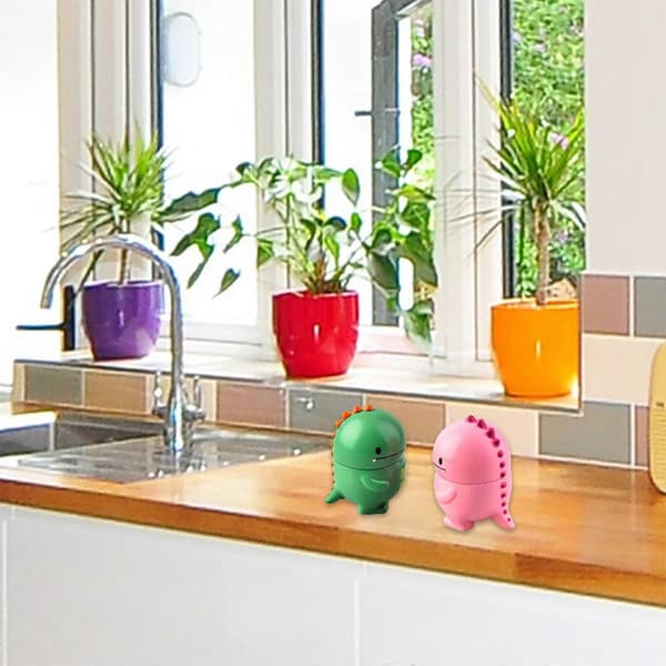 Mekanisk Mode Kökstimer Praktisk Timer Dinosaurie Matlagningstimer Perfekt för Hem, Sovsalar och Utomhusaktiviteter Rosa