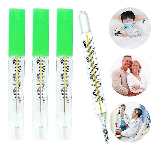 Glastermometer dual skala klassisk traditionel glaspræcisionstermometer