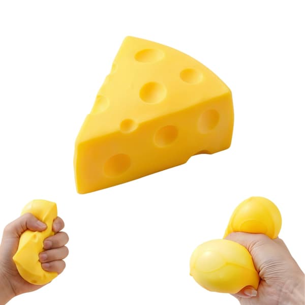 Ostterning Squishy, Falsk Ostklemmeblok, Hurtigt Tilbagefjedrende Stressaflastende Simulationslegetøj, Angst Sensorisk Stress Squishy Håndlegetøj, Blød Fidget