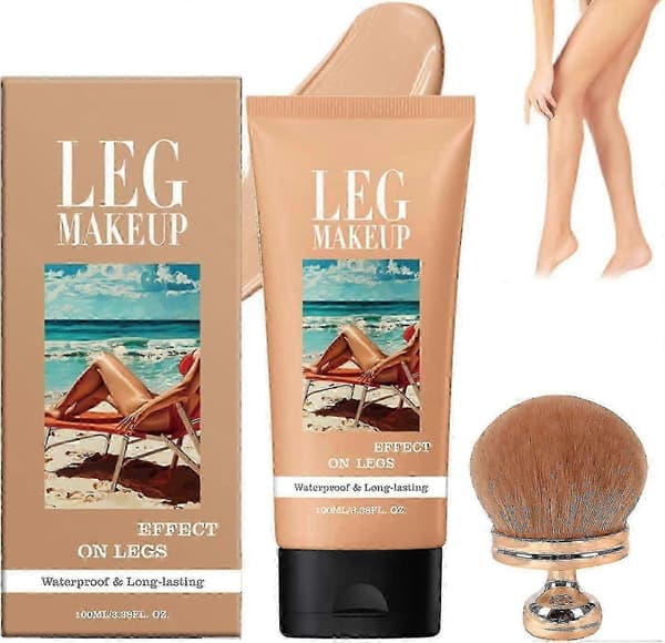 Miracle De Paris Benmakeup, Miracle De Paris Kroppstäckande Perfektor Vattentät, Heltäckande Hudperfektor Med Extra Stor Kroppsmakeupborste_pfur