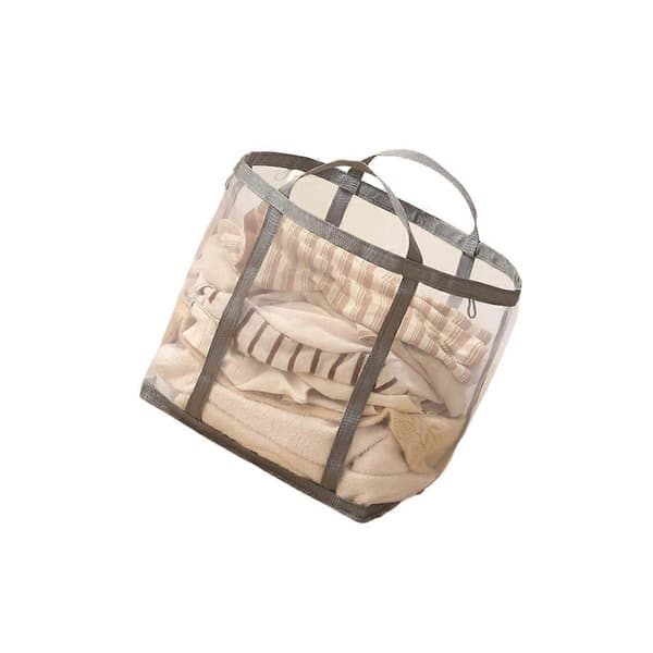 Large Foldable Laundry Basket with Handles Polyester Collapsible Laundry Hamper, 40 x 40 x 26
