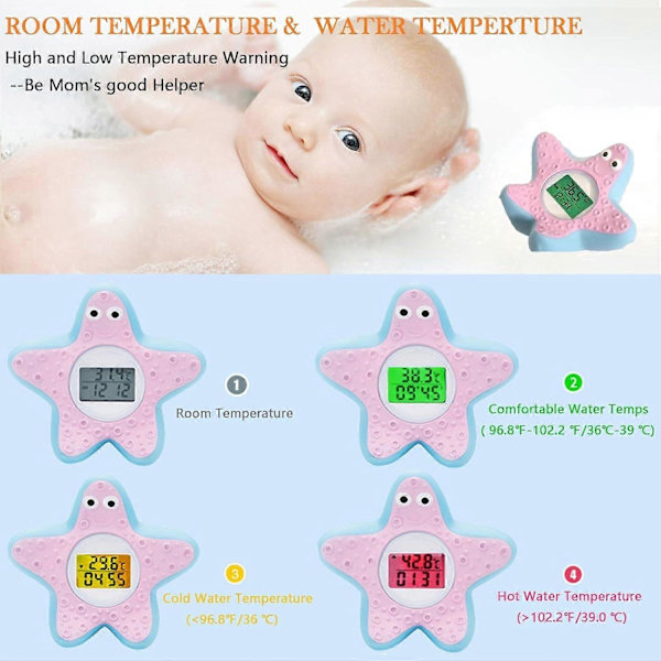Baby Bade Termometer, Baby Badekar Sikkerheds Temperatur Termometer, Digitalt Termometer