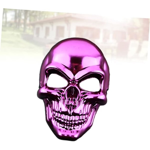 1 kpl halloween-asuja cosplay-naamio kallo naamio halloween-koristeet rekvisiitta kummitustalo rekvisiitta päällystetty naamio vaatteiden pinnoite luuranko（Ruusuinen）
