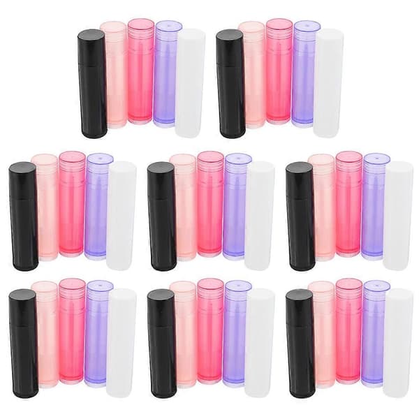 Læbepomade Tube Læbeglansbeholdere til opbevaring 160 stk. assorterede farver