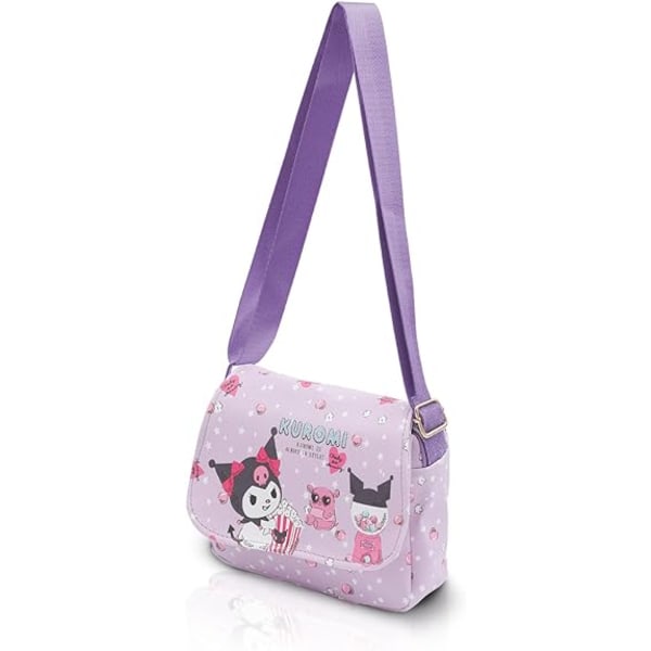 Tecknad Kitty-plånbok med snodd Kawaii Kitty Crossbody-väskor Mobiltelefonväska Myntplånbok för flickor, kvinnor