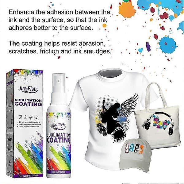 25-26 Sublimasjonsspray for bomullsstoff og polyester/bomullssett 3pcs