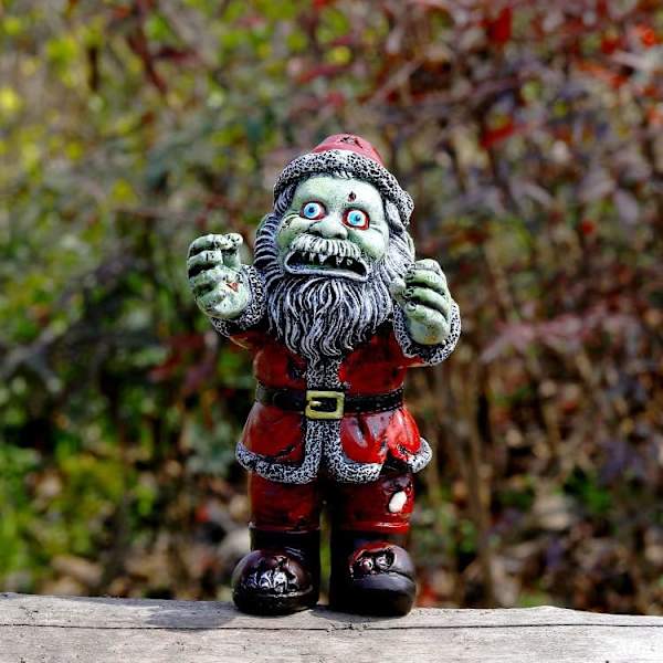 2 st Halloween-dekorationer, Gnome Zombie-staty, Gnome Zombie-staty, Trädgårdsstaty, Utomhus Halloween-dekorativt prydnad