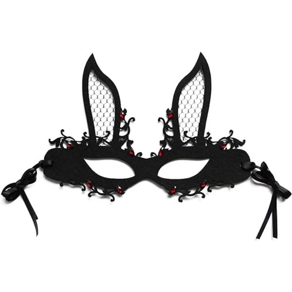 Halloween Svart Maskerad Mask för Kvinnor Spindel Halv Ansikte Maskeraddräkt Mask Fancy Dress Ögonmask Slöja för Jul Halloween Cosplay Fest Flickor Kvinnor