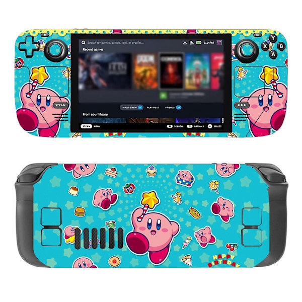 Steam Deck -tarrat, söpöt animetarrat, pelikonsolitarrat, koko vartalon tarrat, naarmuuntumattomat ja pölytiiviit (LCD-näyttö, sininen) Style12