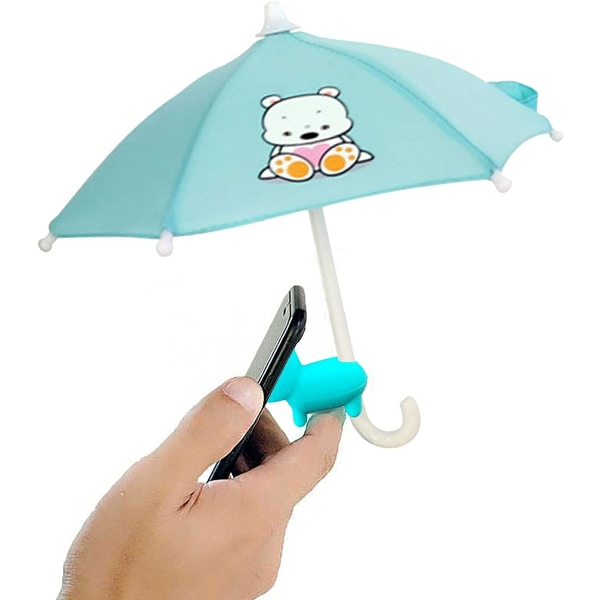 Paraply för telefon med universal justerbart piggy sugkoppsställ, solskydd för telefon, iPad, iPhone, Kindle Blocking Glare Anti-reflexion