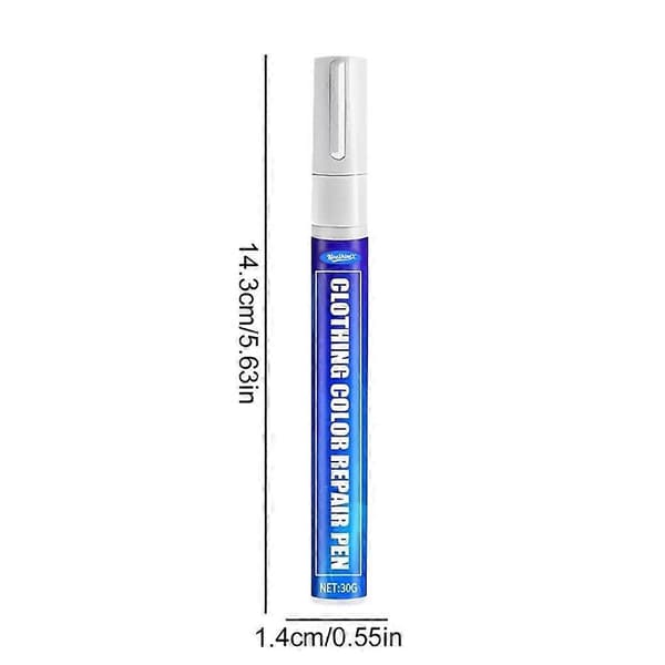 Klädfärgsreparationspenna - Svart tygfärg, 30 ml, blöder inte