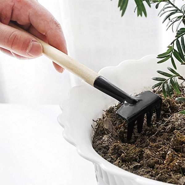 15 delar saftiga växtverktyg, Mini trädgård handverktyg set Omplanteringsverktyg Plantering Trädgårdsverktyg-Rosa