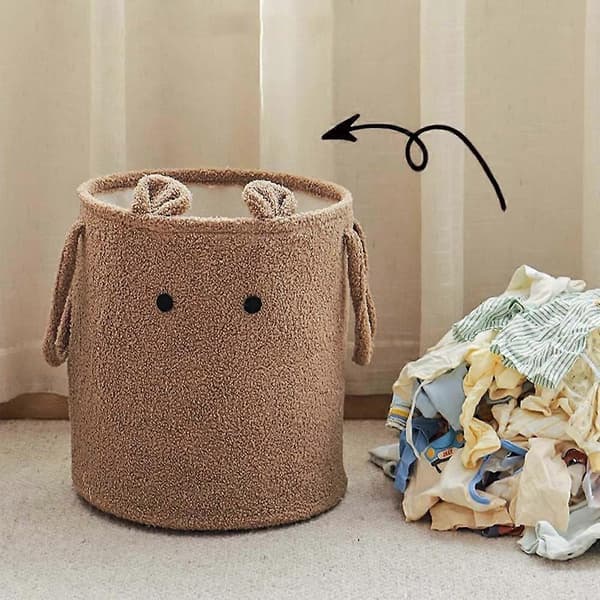 Lamb Wool Laundry Basket Cute and Practical Storage for the Home
