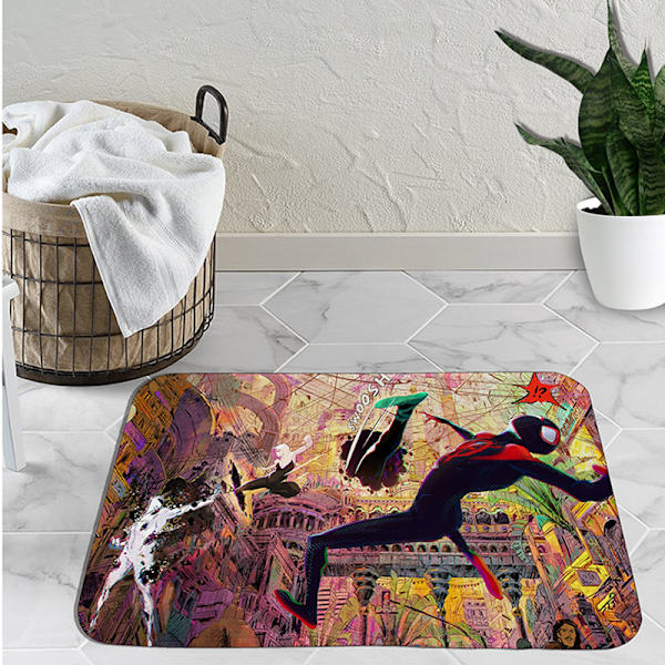 Spider-Man Across the Spider-Verse 50X80CM gulvmatter egnet for inngangsdører, soverom, bad, fotmatter, stuegulvmatter (Verse6 1PCS) Style06 50*80cm