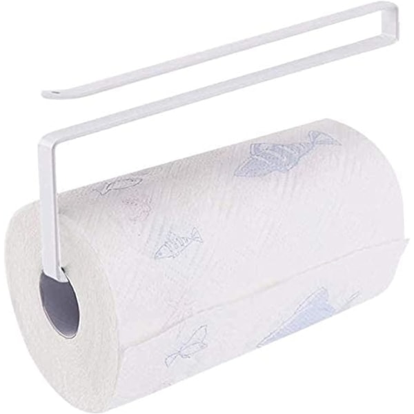 Keittiöpaperitelineen paperipyyherullateline Ruokapöytä Keittiöpaperitelineen pystysuora paperipyyherullateline (Väri: Valkoinen)