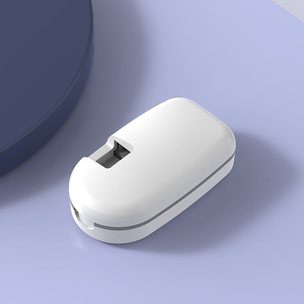 Tablettskärare för små eller stora piller, bärbar pillerdelare och tablettskärare, V-skuren med slipning, automatisk pillerutdragare White