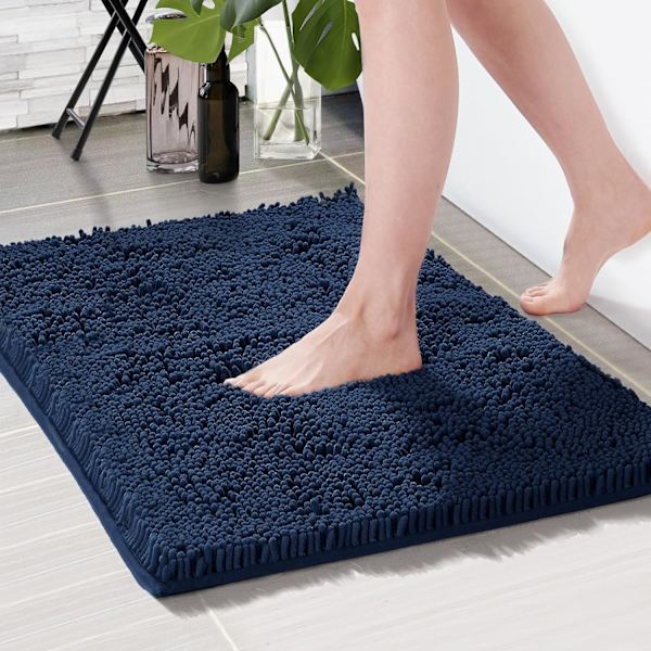 Kylpyhuoneen matot, 17\"x24\", liukumattomat kylpymatot kylpyhuoneeseen, imukykyiset suihkumatto, pehmeä chenille-kylpymatto, pieni kylpymatto lattiamatto kylpyammeeseen