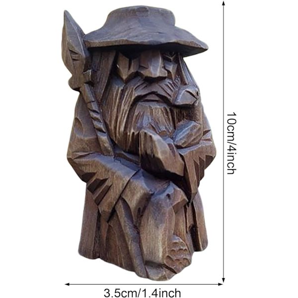 Vikinge Statue Barbar Resin - Vikinge Statue Viking | Figur af den nordiske gud Odin Statue, Vikinge Barbar Statue til Havefontæner