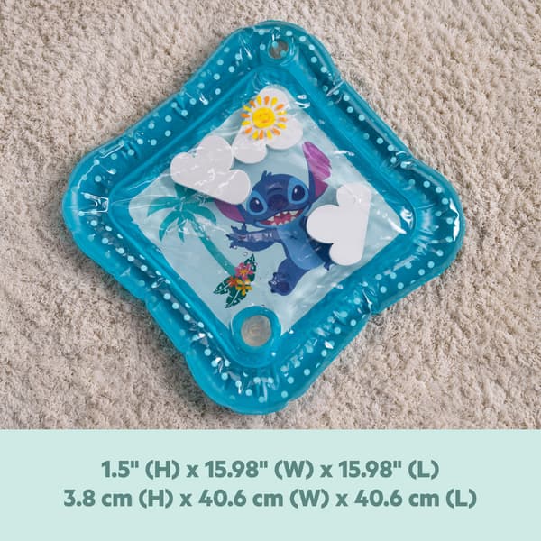 Bright Starts Disney Baby Stitch Vesimatto, Making Waves Leikkimatto, 3 Kelluvaa Lelua, Sininen, Vastasyntynyt+