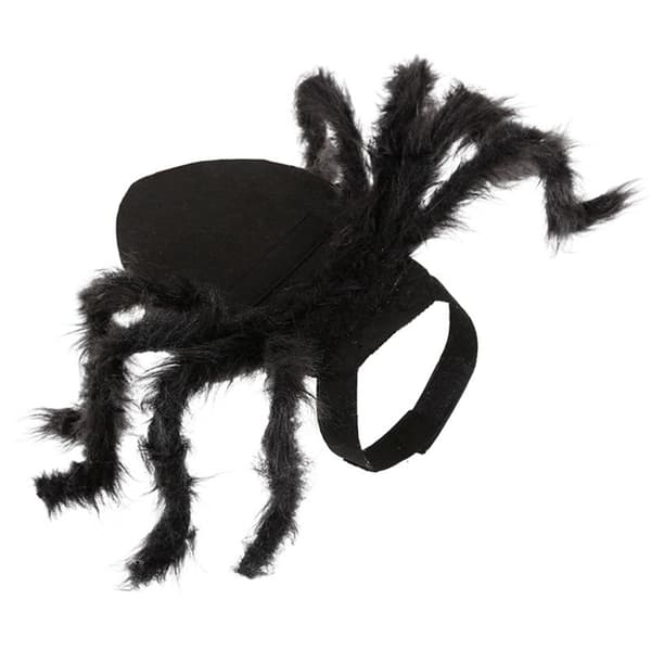 Kæledyr Sort Edderkop Kostume Hund Kat Halloween Edderkop Cosplay Outfit S (75cm)