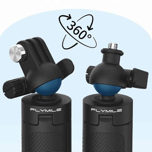 Extendable Tripod Compatible with DJI Pocket 3 and Action 6/X5/X4 — 18.6 Telescopic Selfie Stick