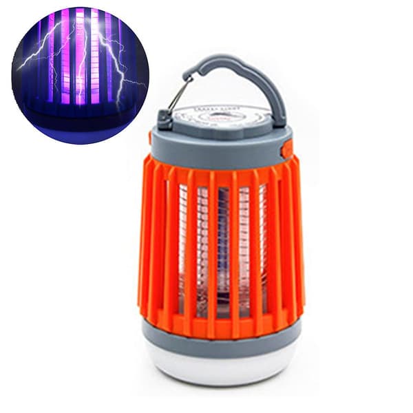 Elektrisk myggedræber LED-lys - Orange (uden solenergi)