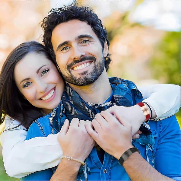 Magnetisk Terapi Armbånd til Lindring af Gigt og Lymfedrænage, Silikone Rustfrit Stål Unisex Armbånd (Sort) Black