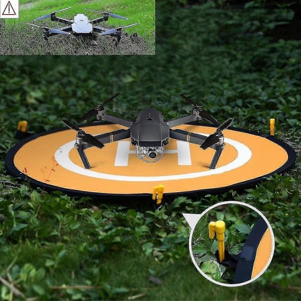 Drone Landing Pad, 75cm/29.52in Universal Luminous Foldable Helipad, Waterproof Foldable Landing Pad Drone Accessories 55cm