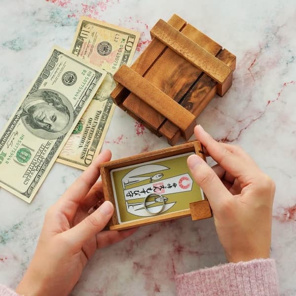 Mysterious Magic Wooden Box – Jewelry Box with Puzzle and Hidden Compartment
