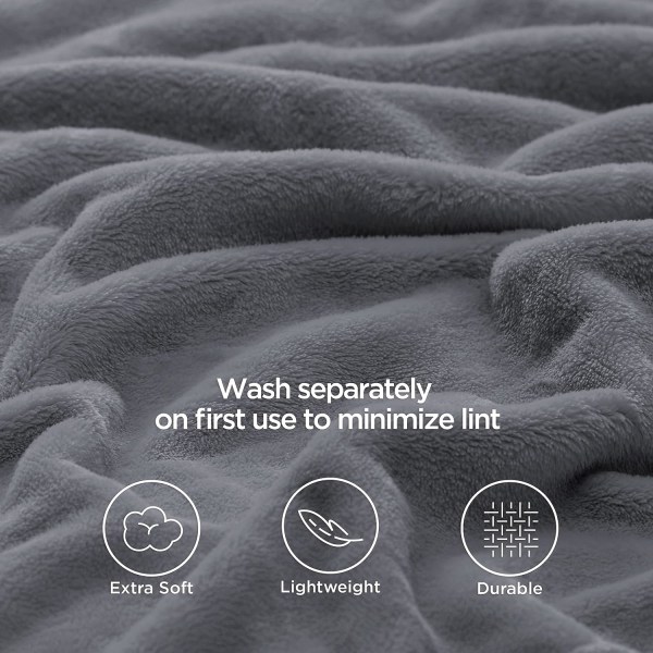 Ansigtsklud Luksus Tæppe Letvægts Hyggeligt Plysset Tæppe Mikrofiber