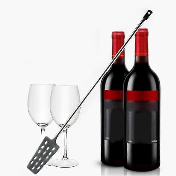 60 cm rørestav i rustfritt stål med ergonomisk grep for hjemmebrygging av øl og vin
