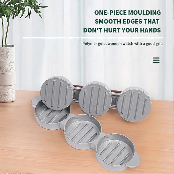 Mini Burger Liten Kjøttkakepresse Rund Form Patty Maker for Mini Hamburger, Grill, Piknik, Ka