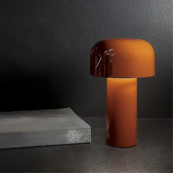 Led Luova Sienilamppu Ladattava Pöytävalaisin 3w 3 Valotasoa Metallinen Yövalo Yellow
