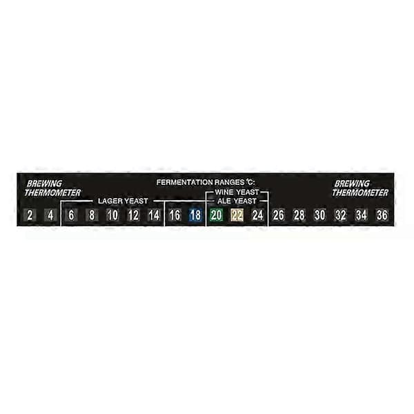 5/10 Fermometer Selvklebende Hjemmebrygging Termometer - Hjemmebrygging Øl Vin Temperatur Sensor Leser Termometer Klistremerke