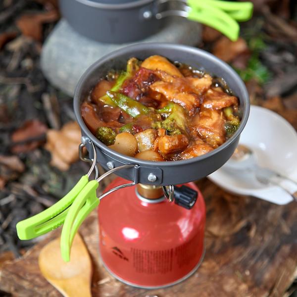 Camping-kokkärlsset för ryggsäcksmatlagning - Camping-kokkärlsset - Bärbar campingspis för ryggsäcksturer