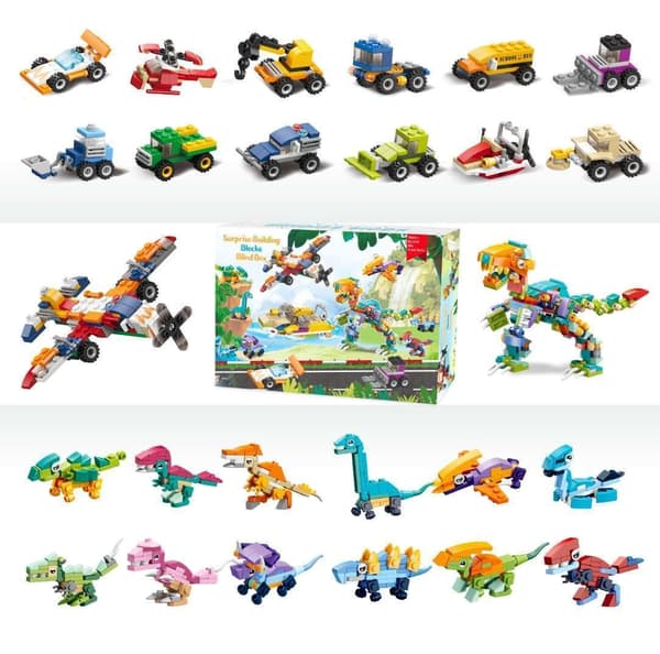 Julekalender Legetøjsbiler & Dinosaurer - Julekalender 2025 multifärg multicolor
