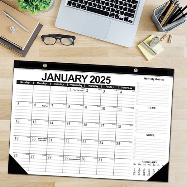 2025 18 kuukauden kalenteri englanniksi, kodin sisustus, kuukausittainen suunnittelukalenteri - 2025.1 - 2026.6 A