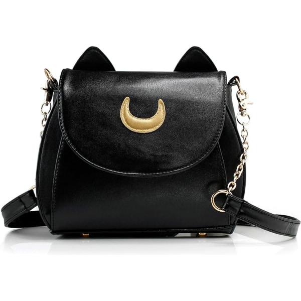 Moon Luna Design Handväska Kitty Cat axelväska Designer Dam Handväska Tote PU Läder Sailer Stil