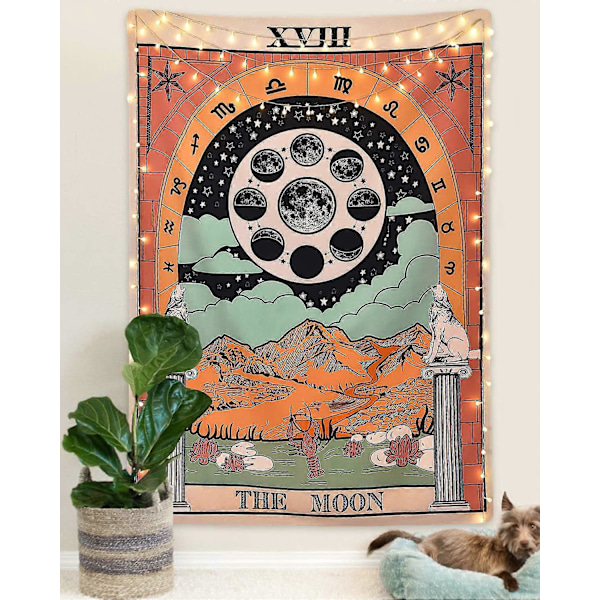 Sevenstars Tarot -seinävaate Tähti-seinävaate Keskiaikainen Eurooppa Ennustaminen Seinävaate Seinäkoriste
