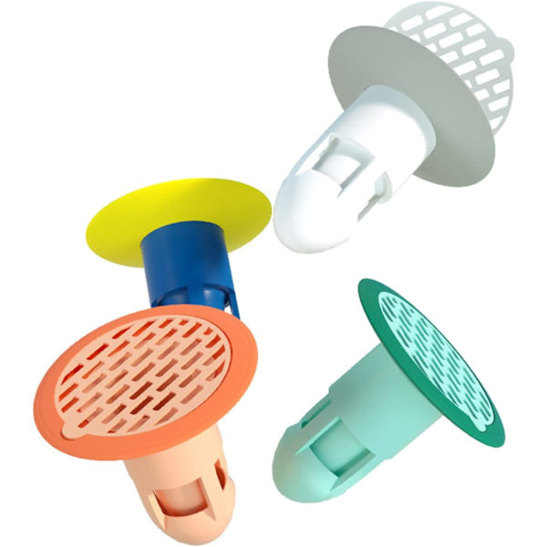 Golvavlopp Silikonhylsa, Envägs Avloppsventil Avloppskärna, Toalett Hårfilter, Duschrum Golvavlopp, Avlopp Golvavlopp(4PCS)