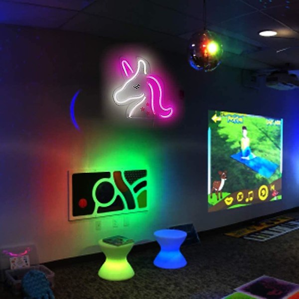 USB-drevet 3D Akryl LED Skilte Neon Lys Til Soveværelse | Lysende Neon Skilte Til Vægdekoration Fødselsdag Bryllup Fest Halloween Jul Værelse
