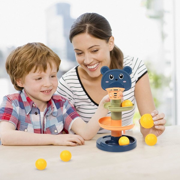 Boldtårn til | Drop and Go Ramp Toys Swirling Learning Tower, tidligt pædagogisk legetøjssæt til baby småbørn børns fødselsdagsgave