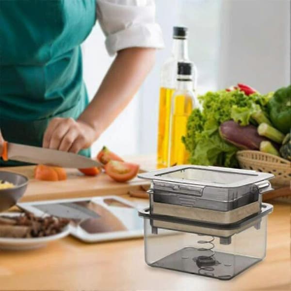 Tofupresser, Press Maker Presser Drainer Gadget BPA -US Grå Hot~ B8Y8