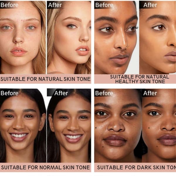 Fuld Dækning Concealer 15 Farver Vandfast Formel til Mørke Rande og Urenheder