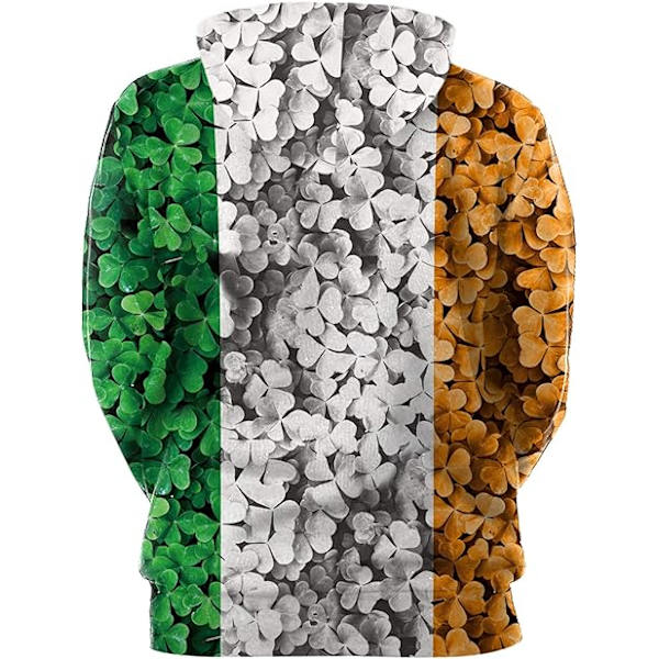 Herre Langærmet Hoodie Halloween Sjov Crew Neck Sweatshirt med Kængurulomme Jul Multicolor 3D Print Jumper Sweater（Størrelse：XXL）