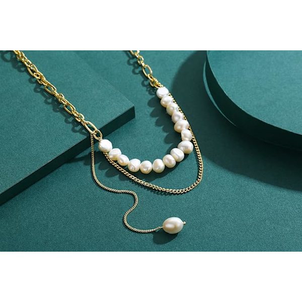 Halskæder til kvinder Perlehalskæder til kvinder Fashion Vedhæng Halskæde Trendy Choker Kæde Halskæde