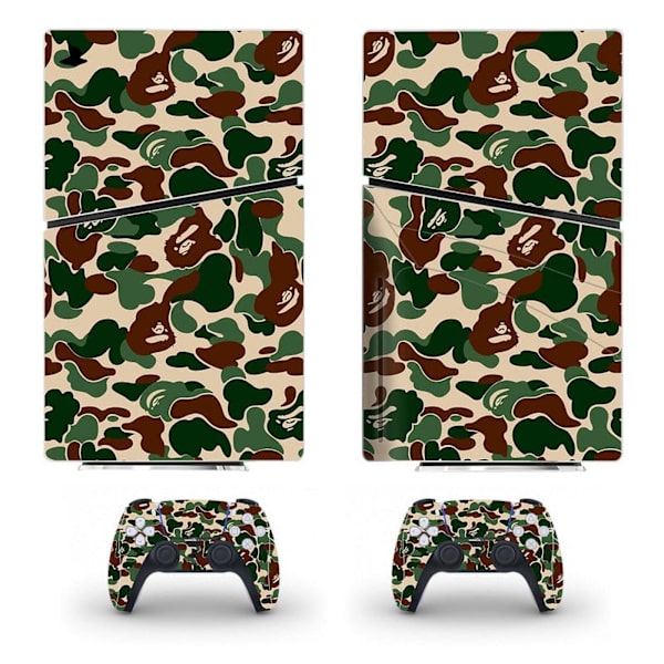 Playstation 5 Slim Ps5 Slim Cool Green Skin -tarra ja ohjaintarrojen setti, naarmuuntumaton (levy) Style05
