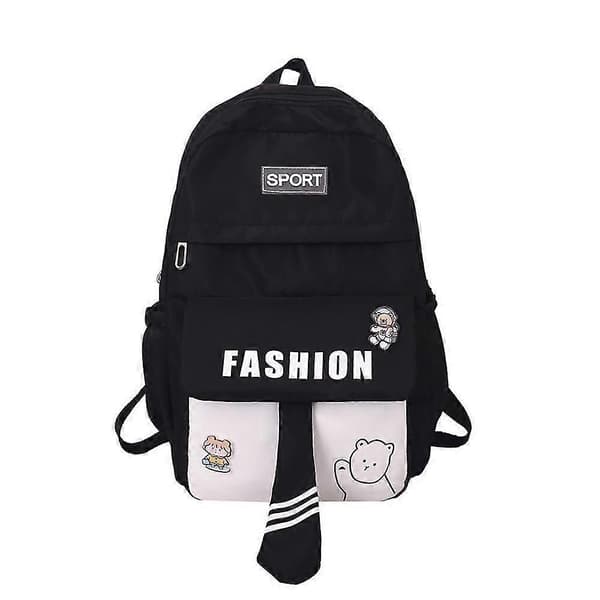 Fritidsskole taske mellemtrin elev Black