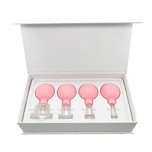 Gummimassage Rosa Kropp Koppar Vakuum Koppar Glas Ansiktslyft Kropp Ansikts Koppar Anti Cellulit Kinesiska Kopping Terapi Verktyg