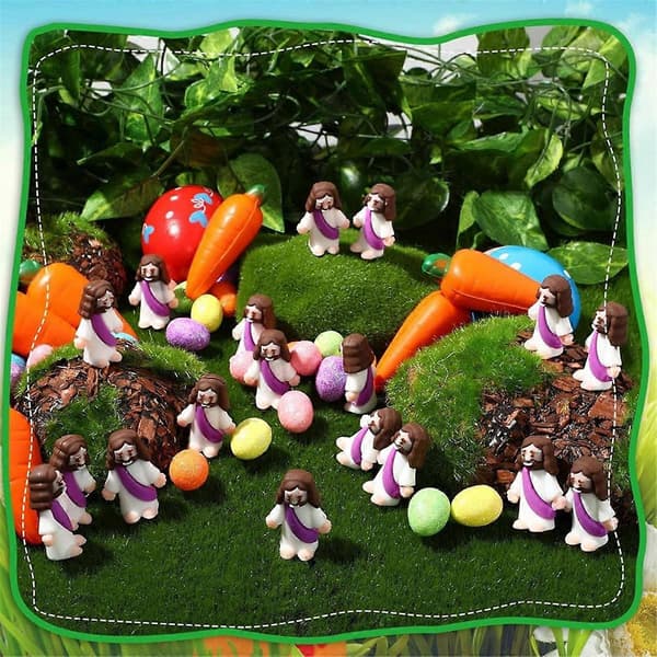 20 PCS Mini Jesus Figurine Easter Decorations Jesus Toys Jesus Figure Christ Religious Savior J